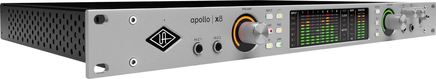 UAD Apollo X8P Gen 2 : 130 dB de plage dynamique et -127 dB de THD+N, au niveau des convertisseurs de mastering