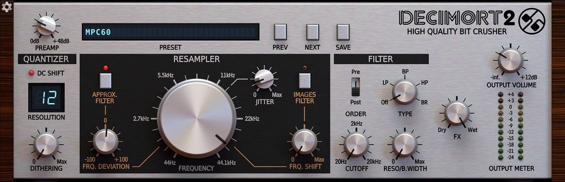 Decimort : le bit crusher « musical », utile pour vieillir un son sans le détruire