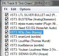 Les plugins de MASTER : le catalogue