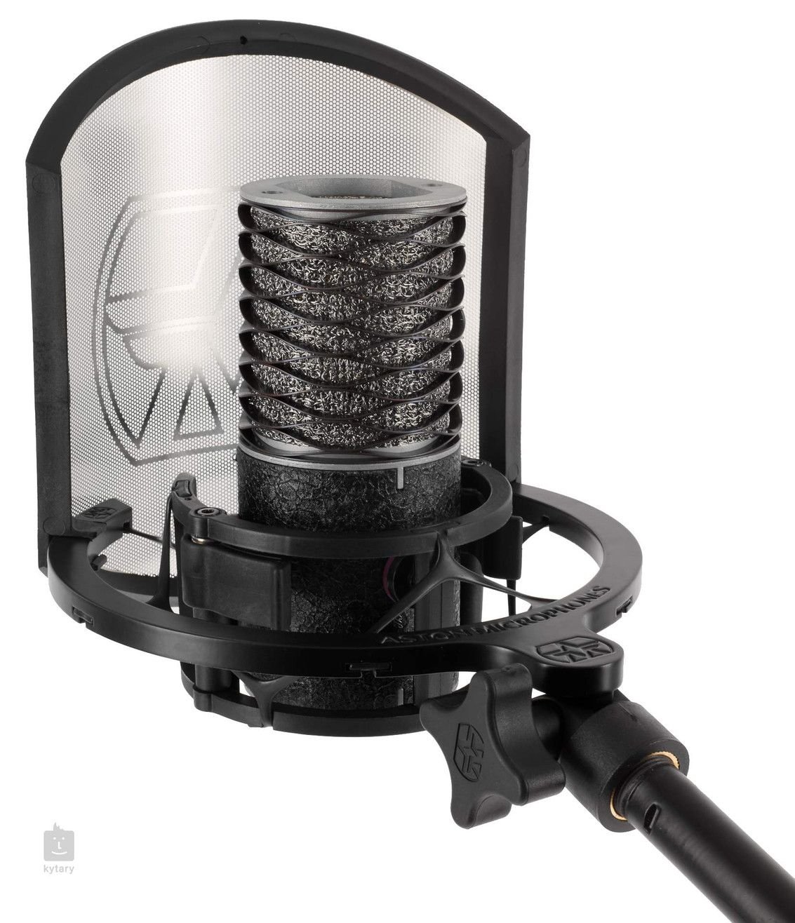 Micro à large membrane sur suspension élastique et filtre anti-pop : le trio de base de l'enregistrement vocal